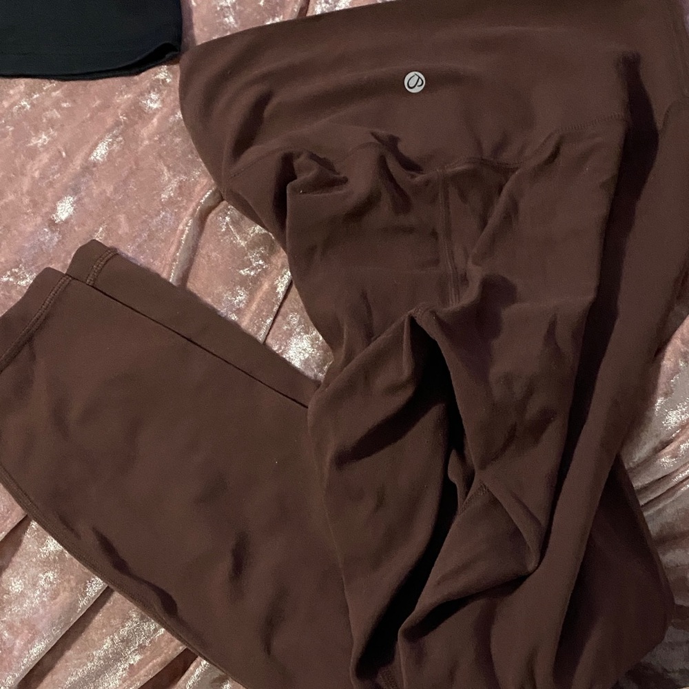 CRZ YOGA Chocolate Brown Leggings